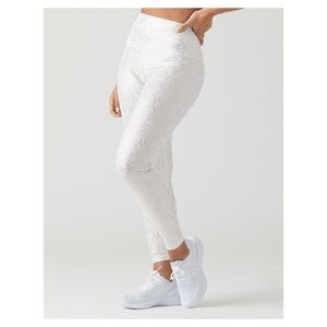 GLYDER White/Rose Gold Leggings